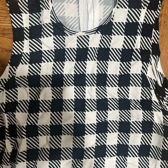 Victoria Beckham checkered holiday christmas tank dress cocktail party frock 6 - Picture 2 of 5